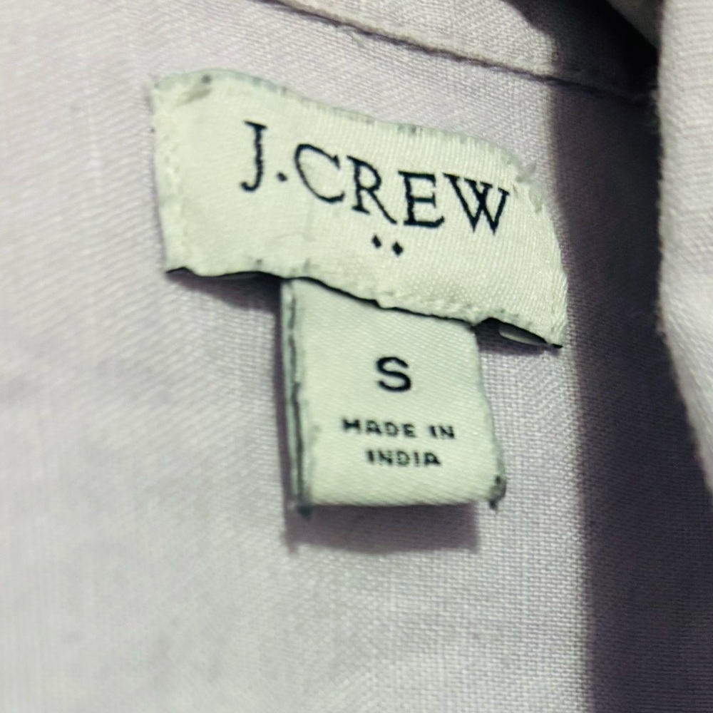 J. Crew linen-cotton shirt Signature Fit in lavender - Picture 5 of 5